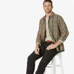 Prana Dolberg Flannel Shirt Tall Men Multicolor Plaid Check Long Sleeve Sz S NWT